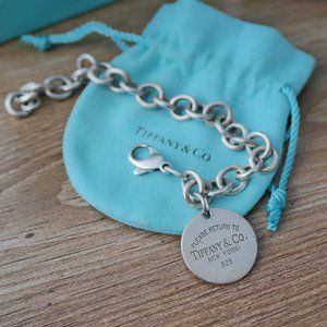 Tiffany & Co.Sterling Silver Round Charm Bracelet